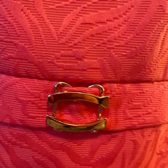 Tahari by Arthur S Levine, size 12P, beautiful coral brocade sundress - Picture 5 of 5